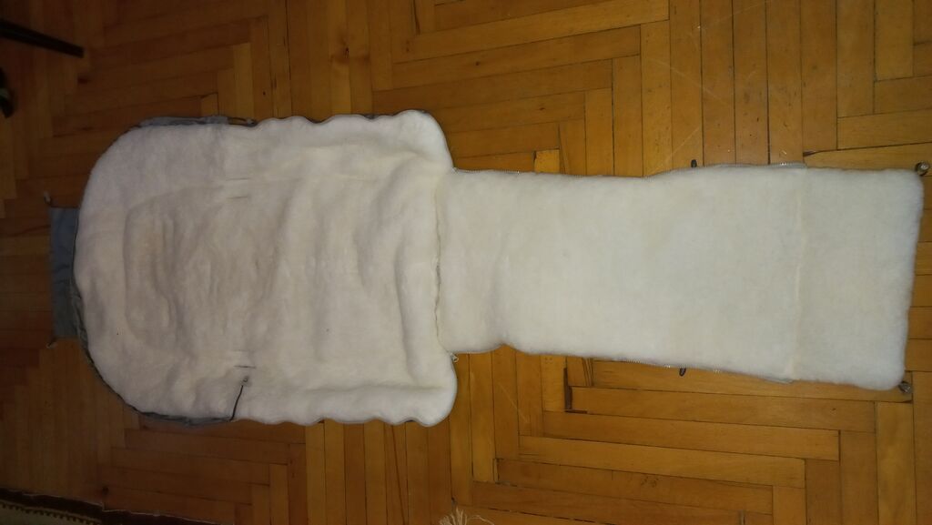 Uşaq arabası üçün qış ayaq torbası (footmuff) - Rəng: boz (xarici — Mallar, Bakı (2)