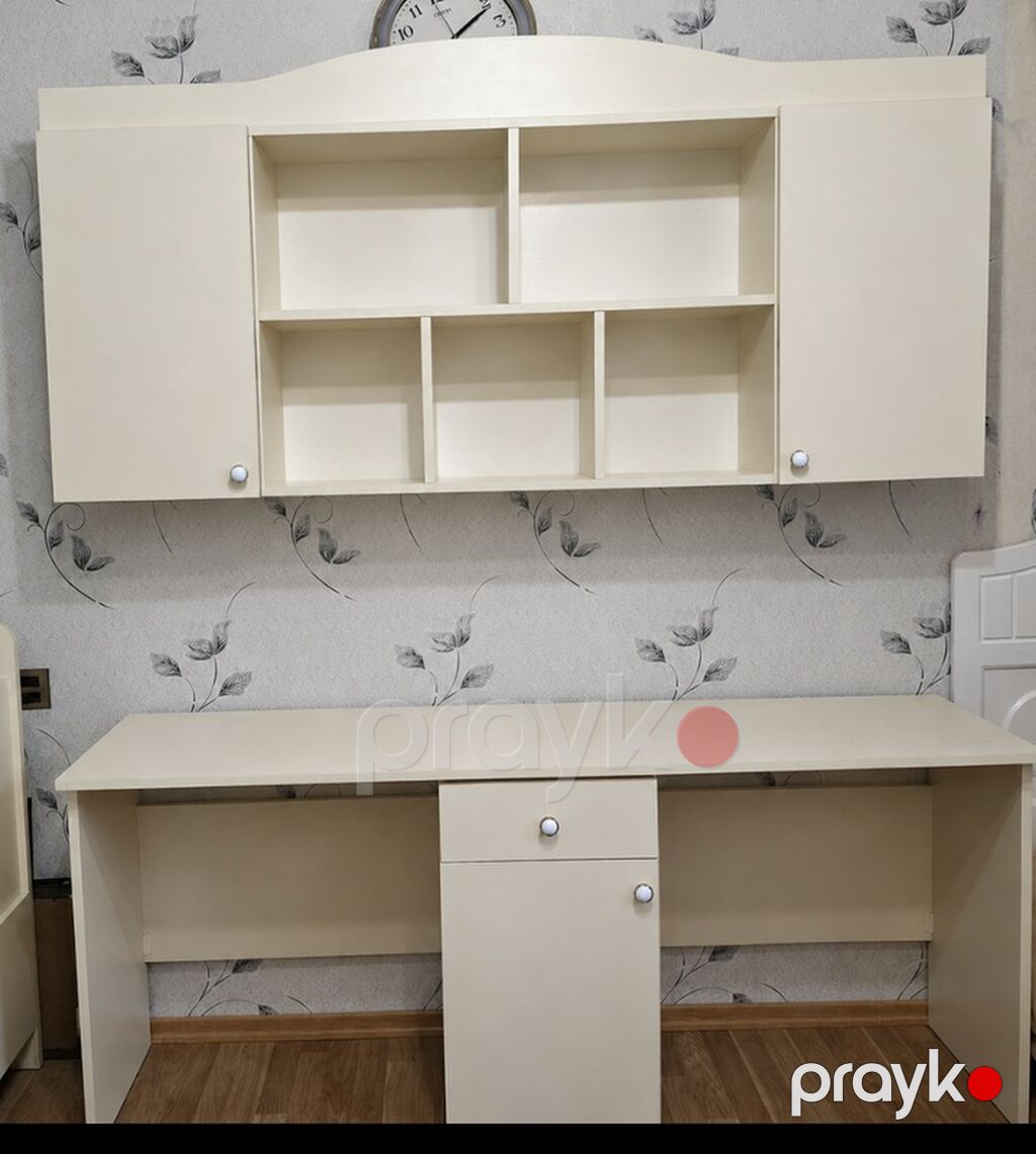 İş masası və asma rəf modulu dəsti Real alıcı olsa endirim — Mebel, Xırdalan (2)