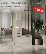 Zövqlü Dəhliz Dolabı – zamansız dizayn - Komplekt: asılqanlı panel (3 — Furniture