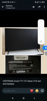 Hoffmann Smart TV - Ekran ölçüsü: 127 sm (50") - Model: LED-43E3400 — Televisions