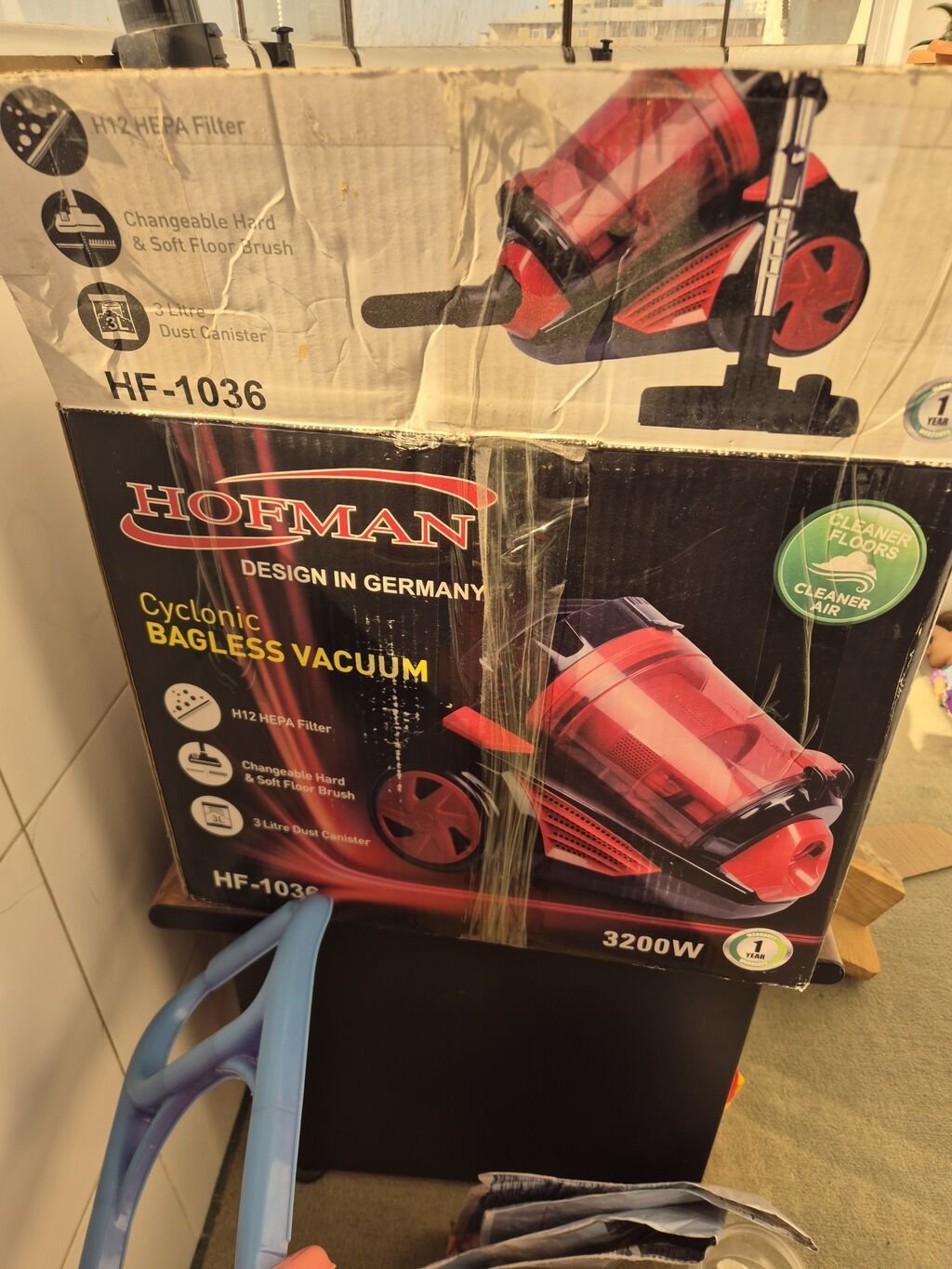 Hofman HF-1036 tozsoran - Tip: Siklon texnologiyalı, torbasız — Elektronika, Bakı (2)