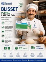 Blısset Pudralı Lateks Əlcəklər Qida sektoru və gündəlik istifadə — Goods