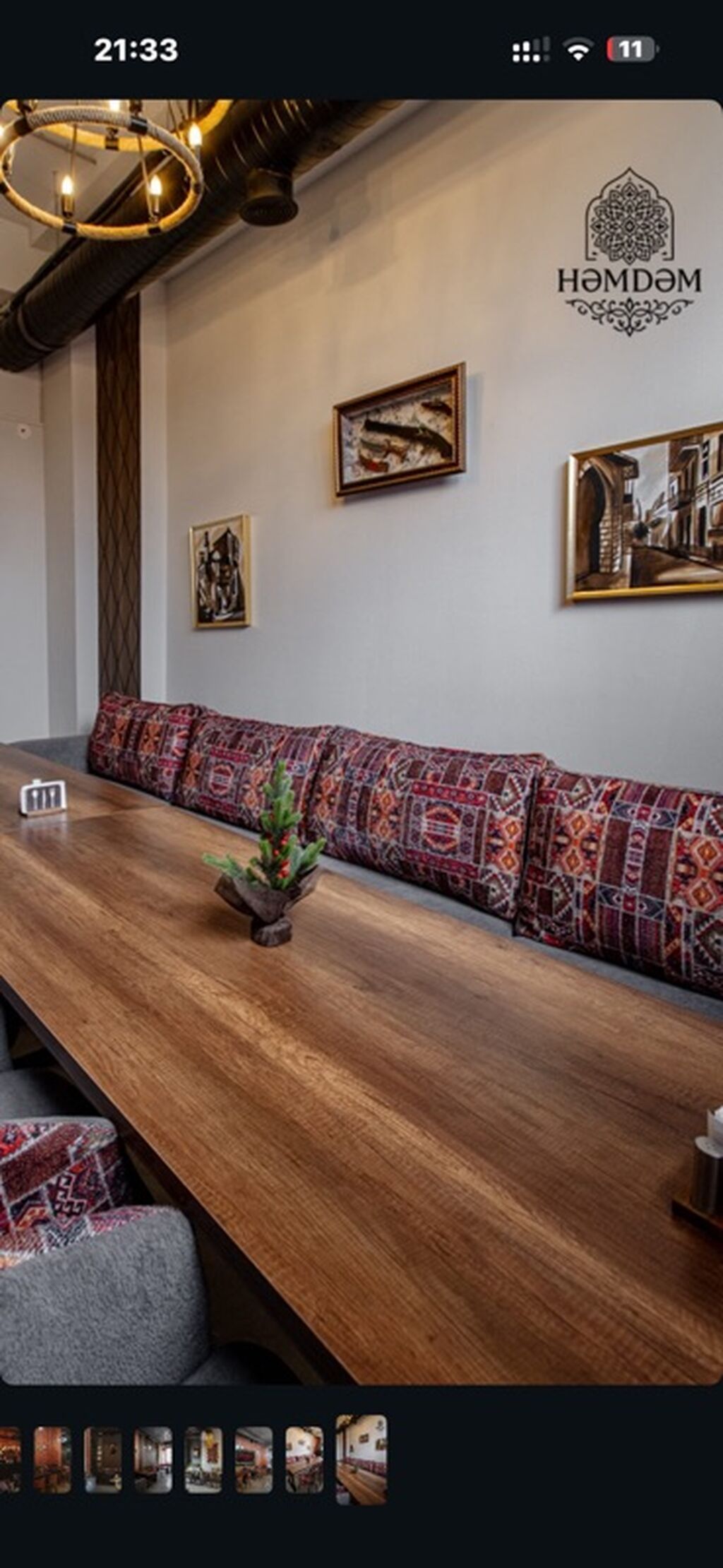 Həmdəm – zövqlü interyerə malik rahat restoran-kafe məkanı Məkan — İş, Bakı (6)