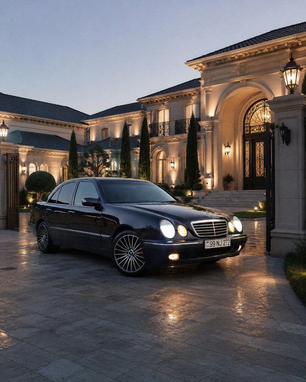 Mercedes E 200, 2.0 L, 2000 il, 350 000 km — Avtomobillər, Bakı (9)