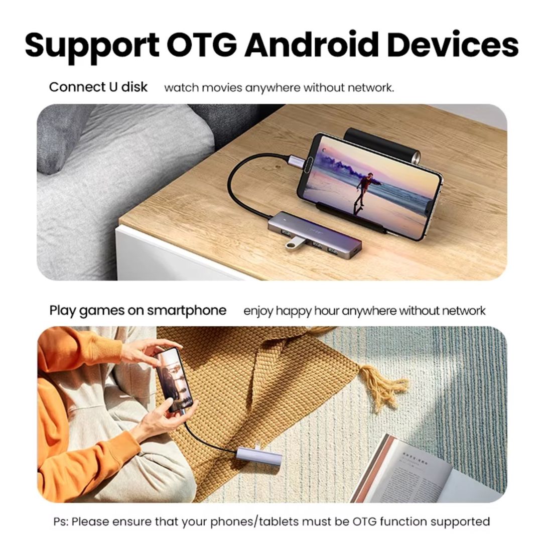 Ugreen TypeC to USB Hub PD 4in1 — Elektronika, Bakı (3)