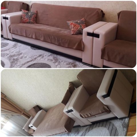Divan kreslo dəsti. Satıllr 250 azn. Açıllr+ bazalıdır. Səliqəli — Bakı