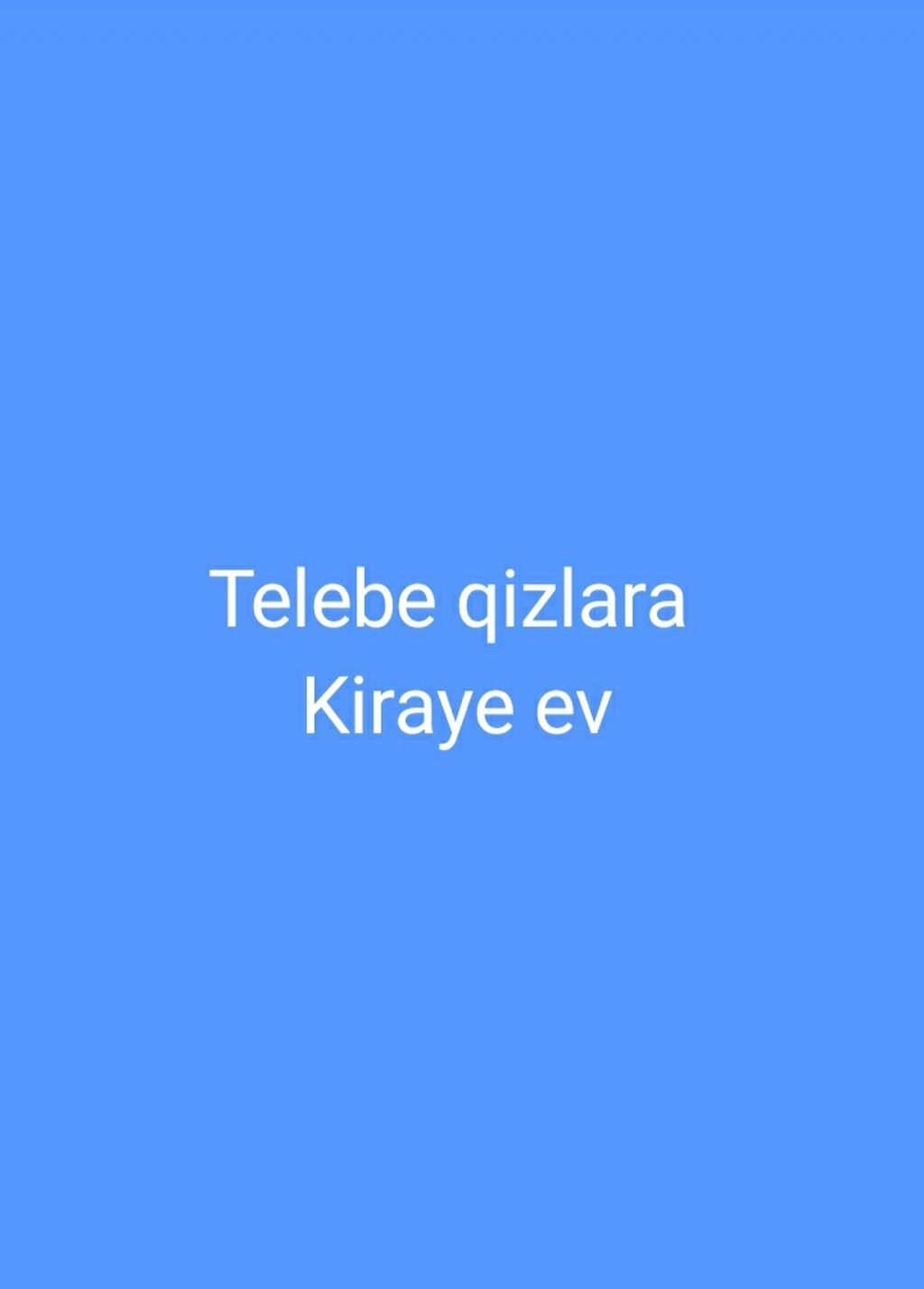 Gəncə.Şəharin tam mərkezinde.Tələbə qızlar üçün kirayə ev.Ətrafli — Daşınmaz əmlak, Gəncə