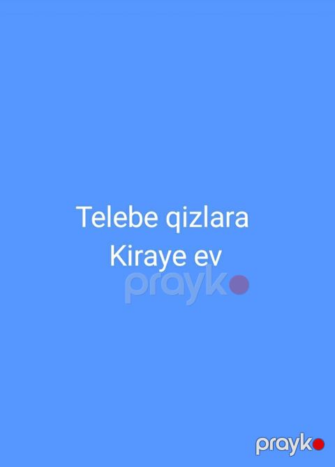 Gəncə.Şəharin tam mərkezinde.Tələbə qızlar üçün kirayə ev.Ətrafli