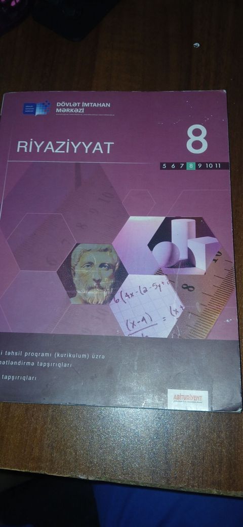 Riyaziyyat 8-ci sinif, 2019 il — Bakı