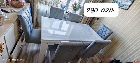 Aynur 2 Masa dəsti masası mdf açılır 6 oturacaqla *çatdırılma — Bakı