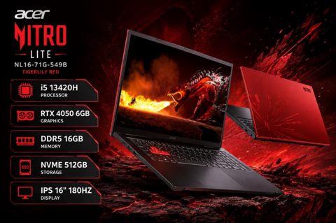 Acer Nitro Lite Tigerlily Red — Bakı