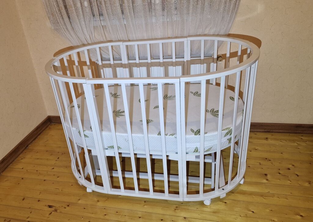 Oval formalı uşaq beşik satılır. 1 gecə belə yatmayib içində uşaq — Mebel, Mehdiabad (2)