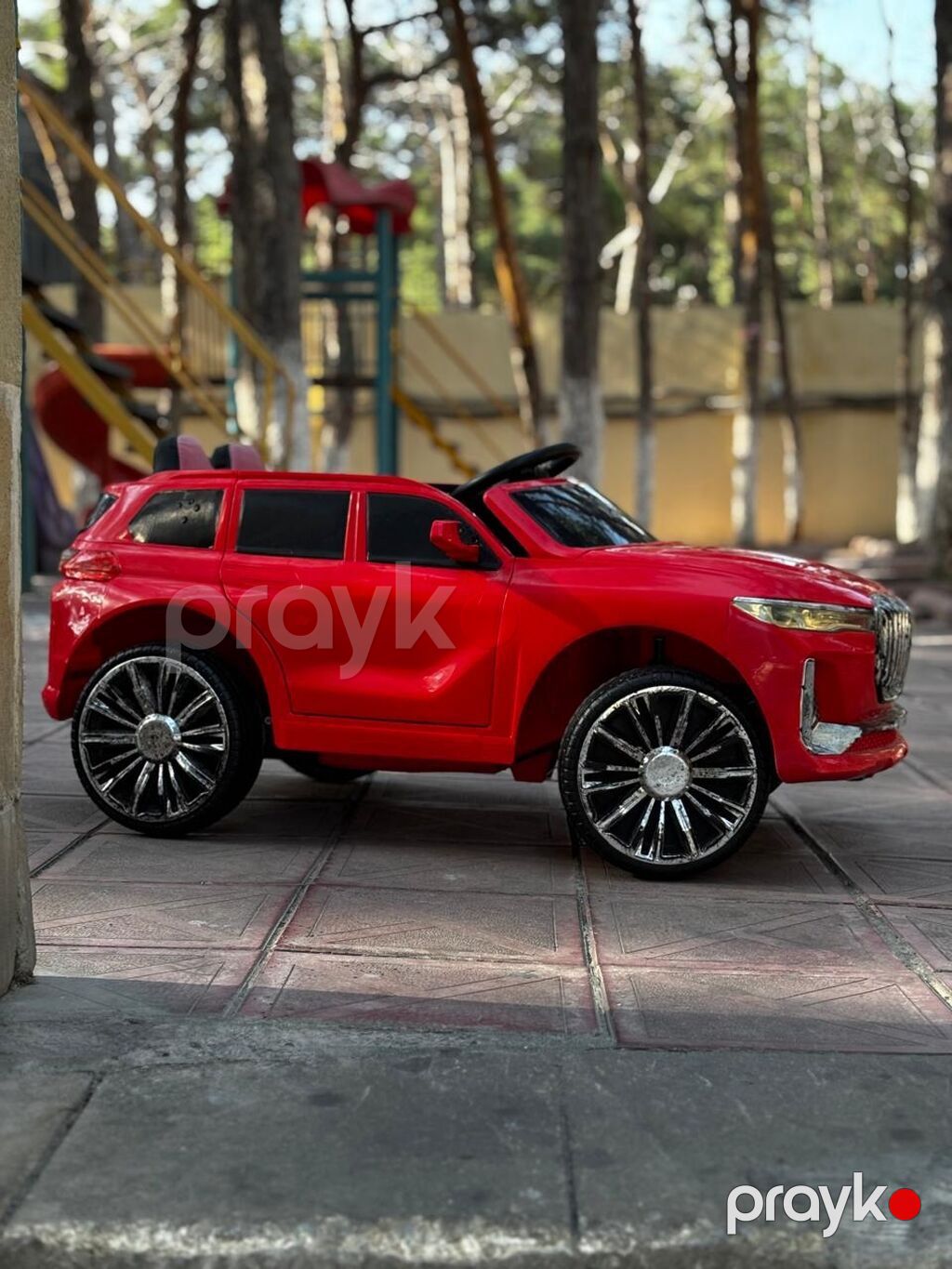 Uşaq üçün elektrikli maşın – qırmızı rəng, SUV üslubu Xüsusiyyətlər — Uşaq avtomobilləri, Bakı (3)