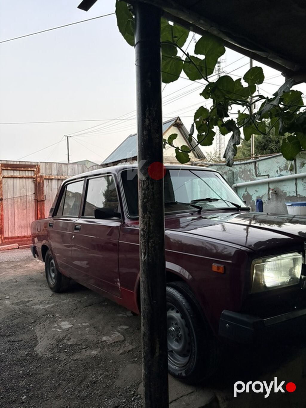VAZ 2107 sedan - Kuzov: 4 qapılı sedan, tünd qırmızı/bordo rəng 19-BK-028 — Avto, Horadiz (3)