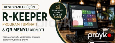 Restoran proqramı, menyu, qr menyu, r-keeper — Bakı