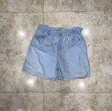 Yüngül denim şort - Rəng: açıq mavi (light wash) - Material — Mi trio