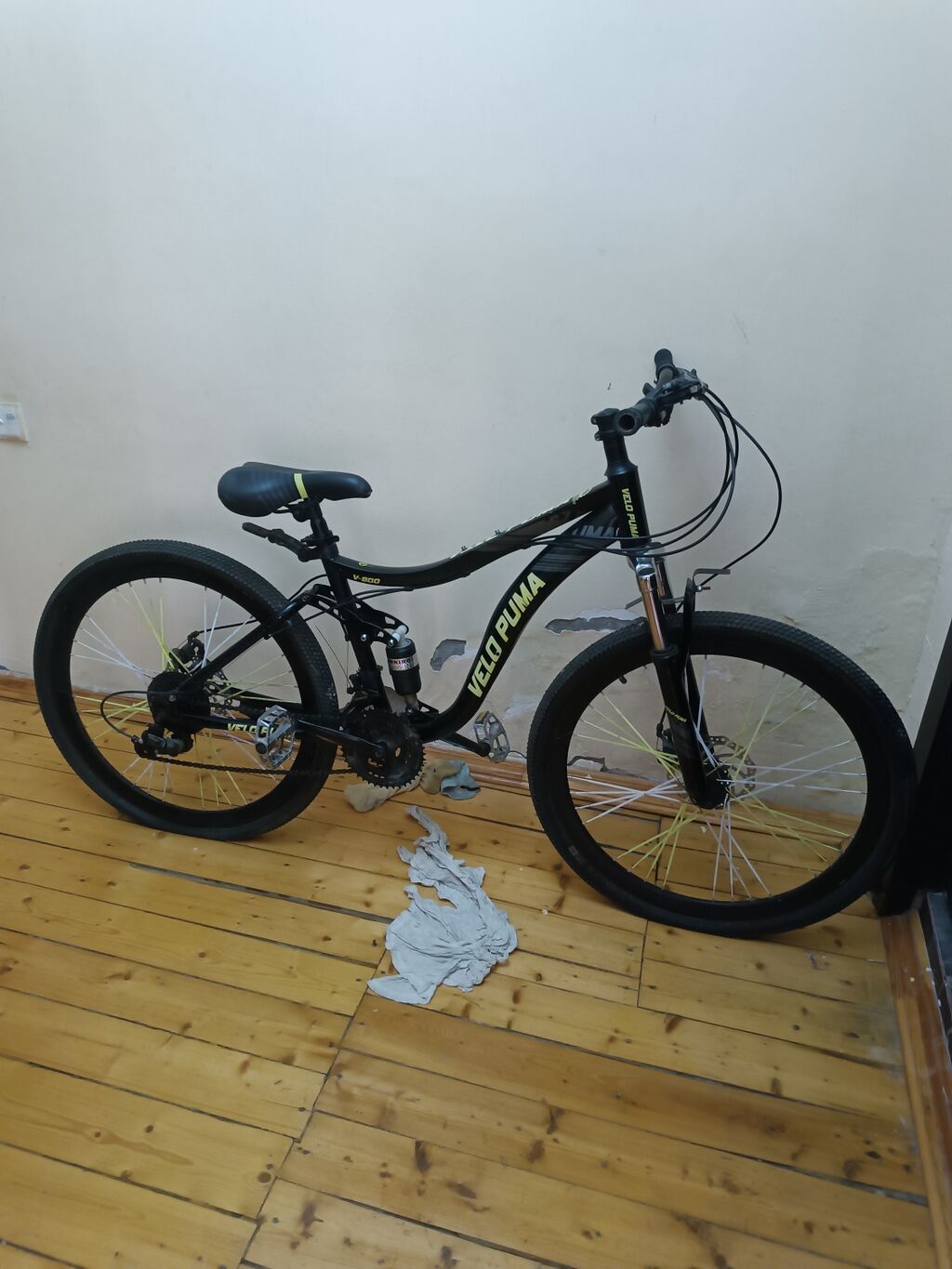 Velo Puma dağ velosipedi - Çərçivə: yüngül alaşımlı, Velo Puma — Dağ velosipedləri, Bərdə