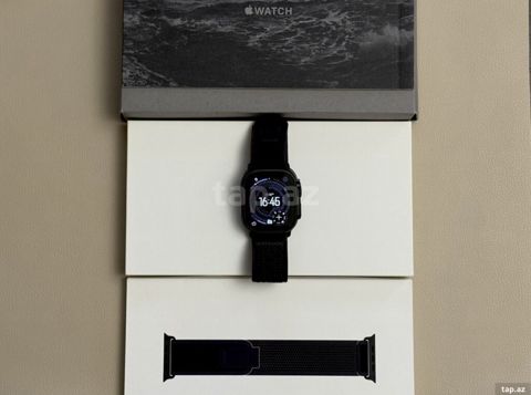Apple Watch Ultra 2 GPS+Cellular 49mm Black Titanium/Black Trail Loop — Bakı