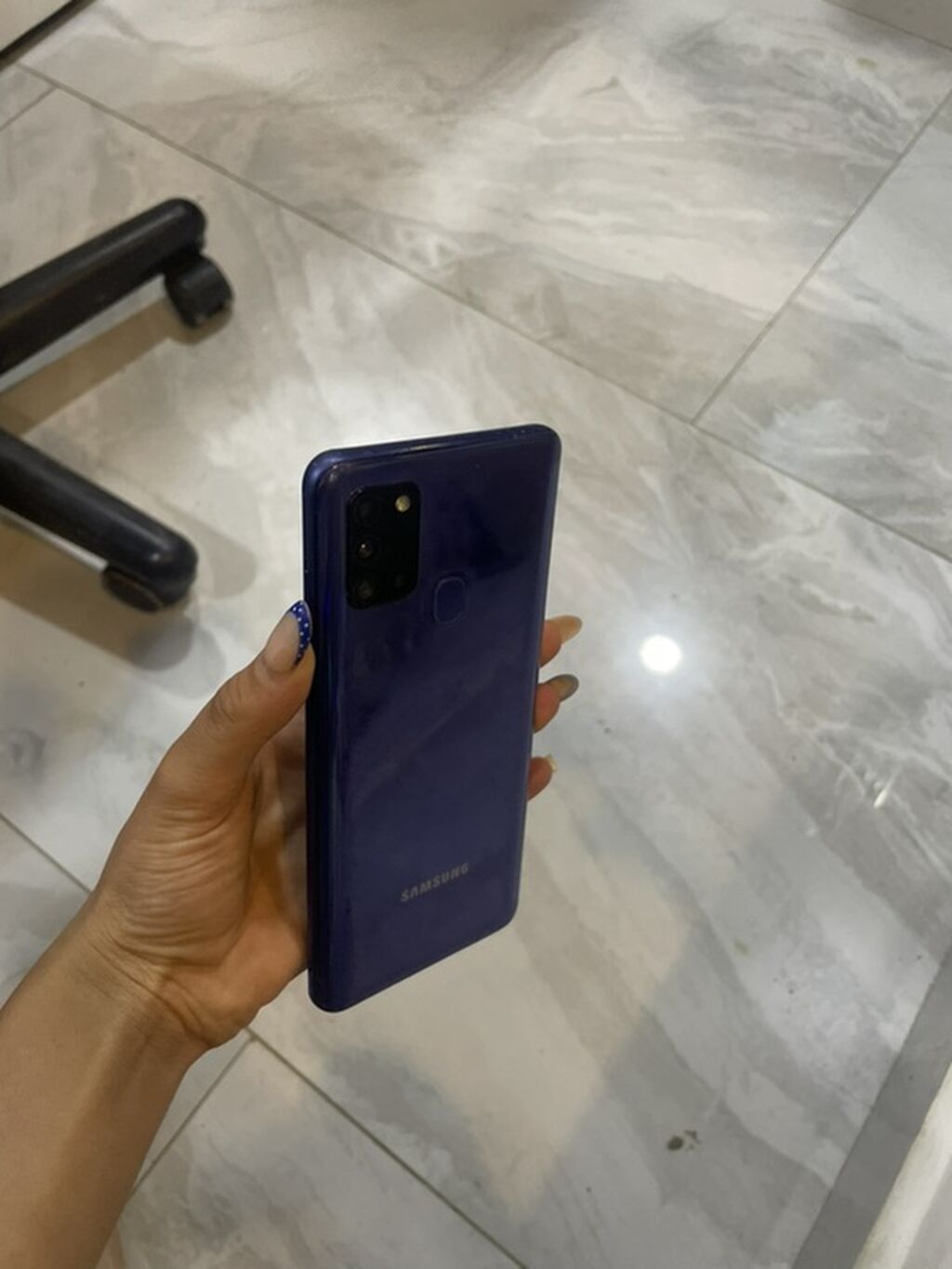 Samsung Galaxy A21S, 32 GB, rəng - Mavi, Barmaq izi — Samsung, Quba (5)