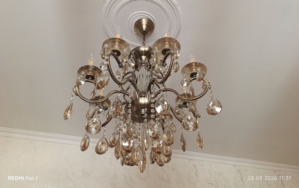 Çılçıraq, 8 lampa, Metal — İşıqlandırma, Masazır (2)