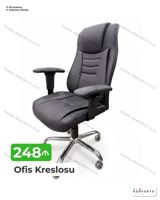 Ofis kreslosu Ergonomik dizaynlı, yüksək arxalı və yumşaq oturacaqlı — Goods