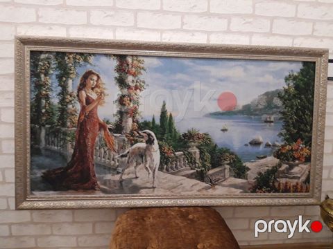 Qobelen böyük rəsm əsəri 120 x 65 sm WhatsApp aktivdir. Qiymətdə — Bakı