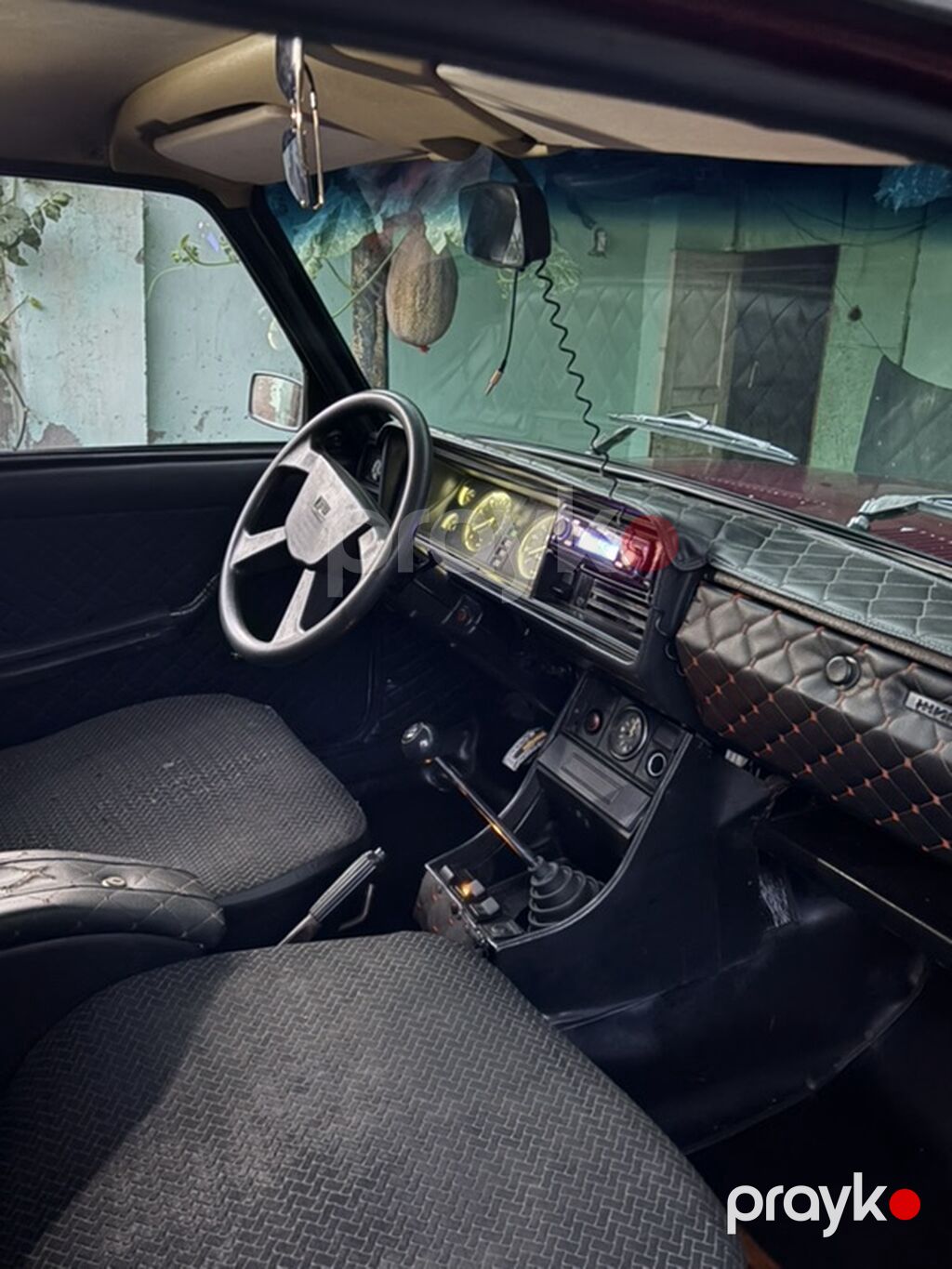 VAZ 2107 sedan - Kuzov: 4 qapılı sedan, tünd qırmızı/bordo rəng 19-BK-028 — Avto, Horadiz (7)