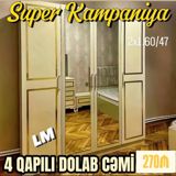 4 qapılı dolab – Super Kampaniya - Ölçü: 2 x 1.60 / 47 (hündürlük x — Furniture