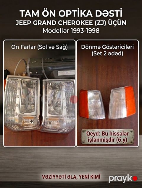 Komplekt, Yaxın və uzaq vuran işıqlar Jeep, İşlənmiş — Bakı