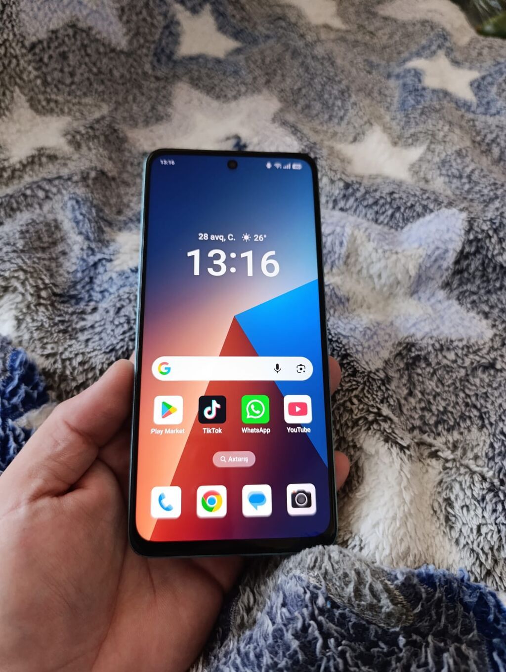 Smartfon – tam ekranlı dizayn, ön kameraya görə mərkəzdə dəlikli — Elektronika, Sumqayıt (2)