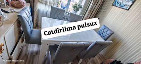 Masa dəsti masası mdf açılır 6 oturacaqla çatdırılma pulsuz 290 — Saray