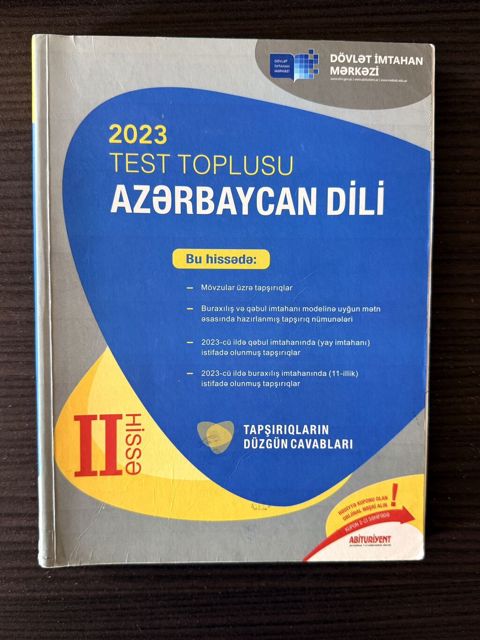Azərbaycan dili 2-ci hissə toplu — Bakı