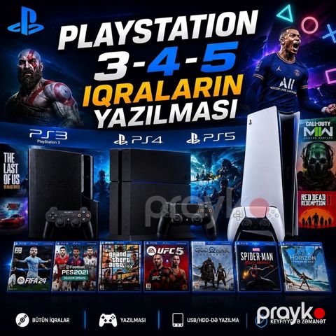 Təmir Sony Playstation, Proqram təminatının yüklənməsi, Zəmanətlə — Bakı
