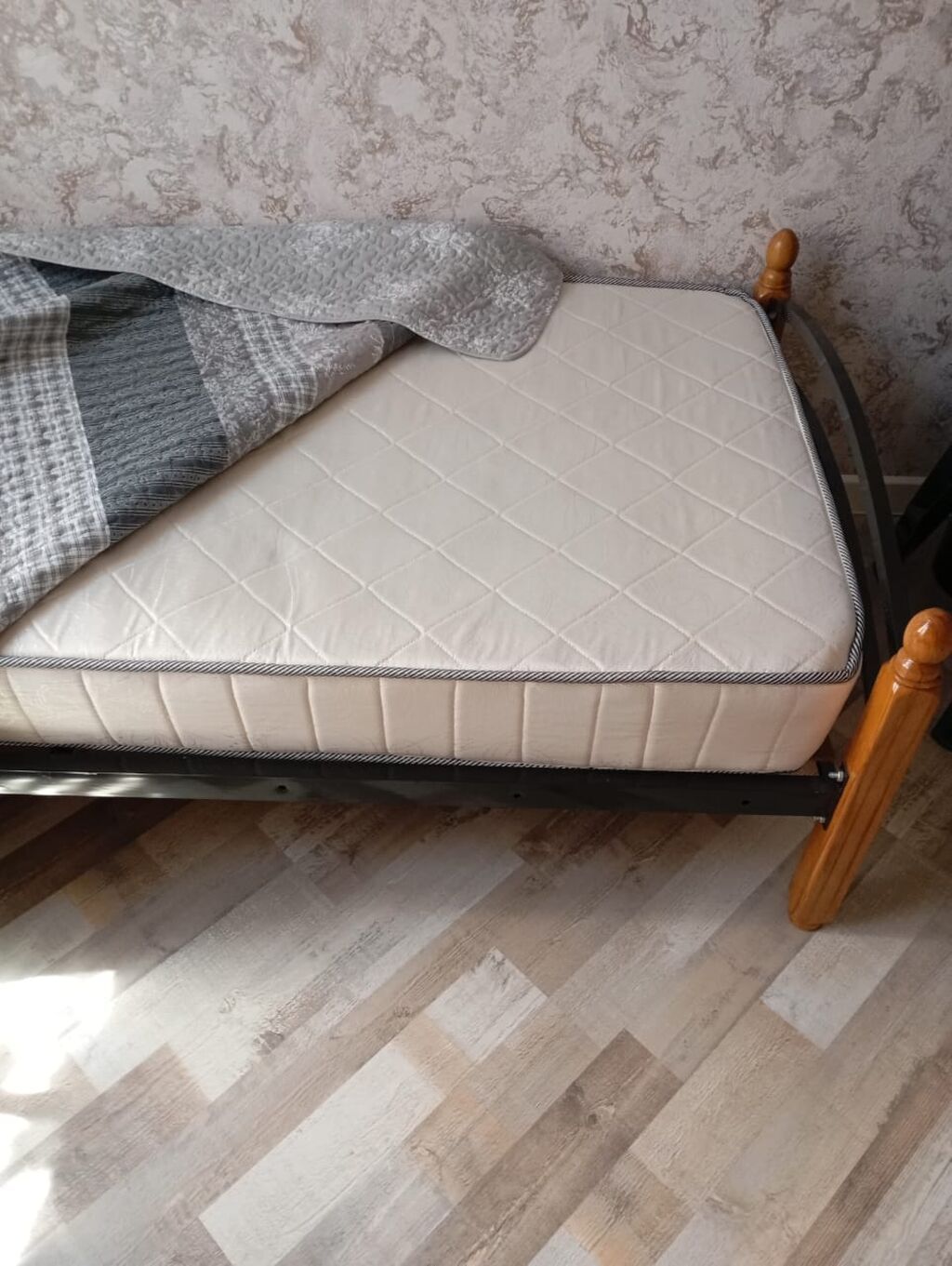 İşlənmiş, Təknəfərlik çarpayı, Bazasız, Matras ilə, Siyirməsiz, Azərbaycan — Mebel, Digah (5)