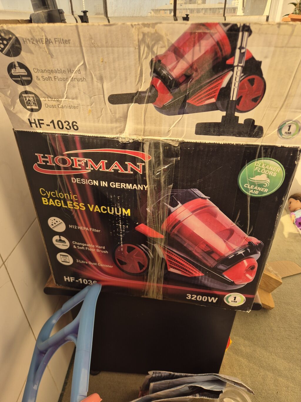 Hofman HF-1036 tozsoran - Tip: Siklon texnologiyalı, torbasız — Elektronika, Bakı (3)