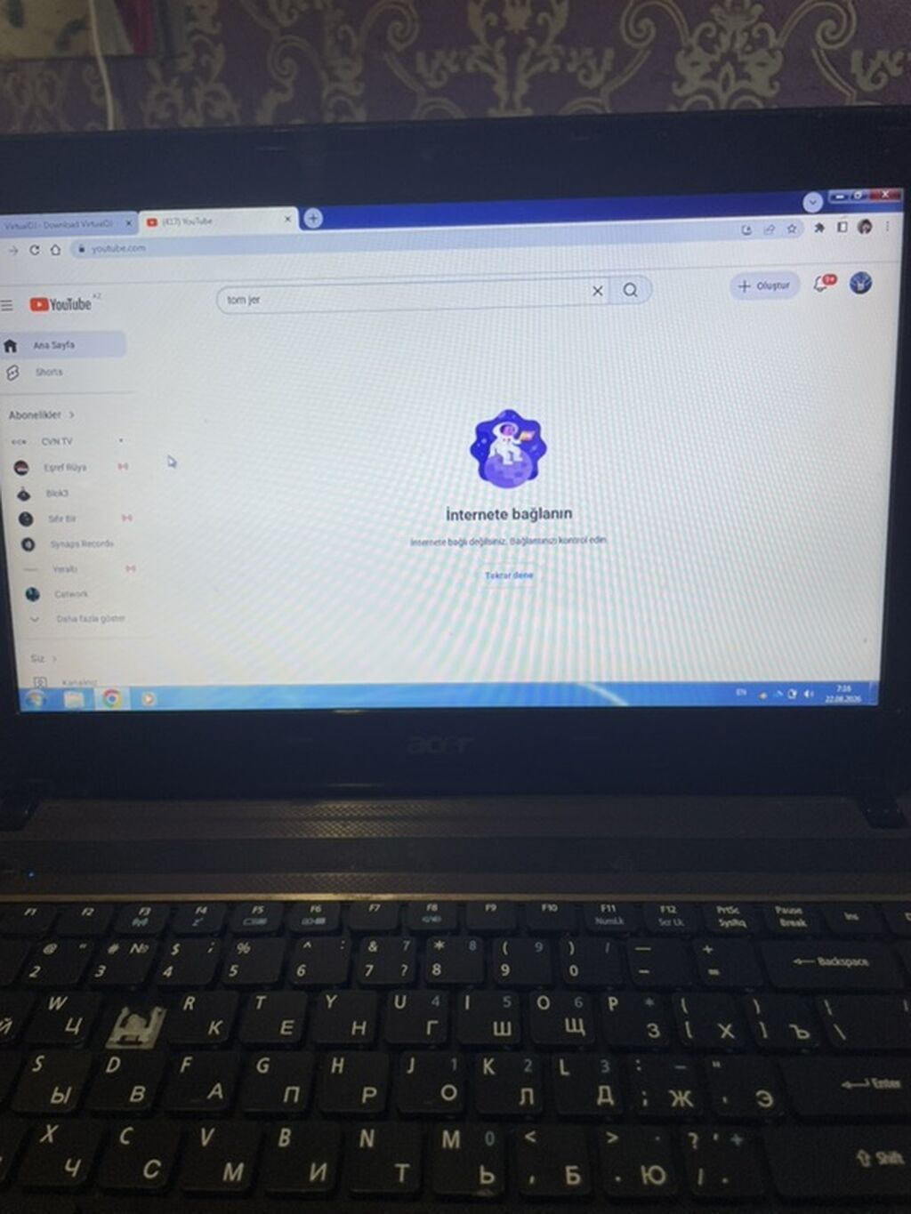 Acer Aspire 4738G noutbuku Texniki məlumatlar (etiketdən): - Model — Acer, Xırdalan (6)