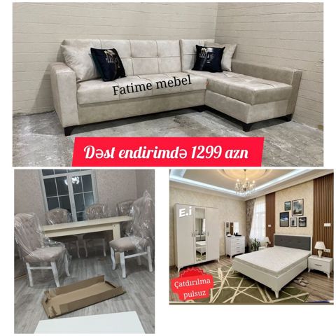 Mebel dəsti – “Fatime mebel” Dəstin tərkibi: - Künc divan: açıq bej — Digah