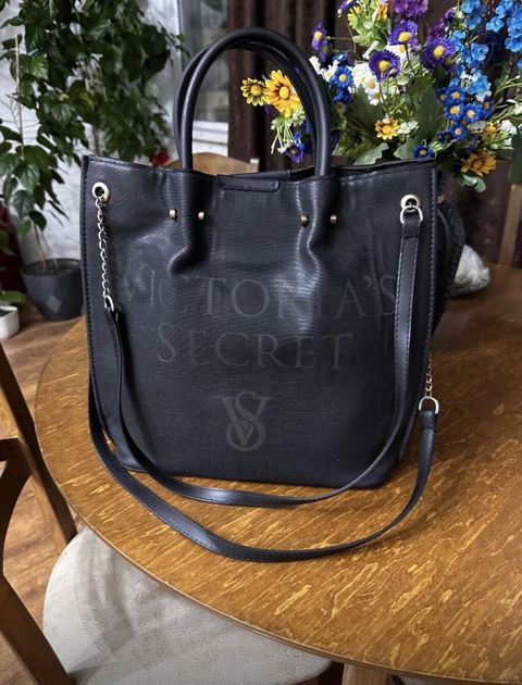 Victoria’s Secret qadın çantası – qara rəng - Model: Tote tipli əl və — Masazır