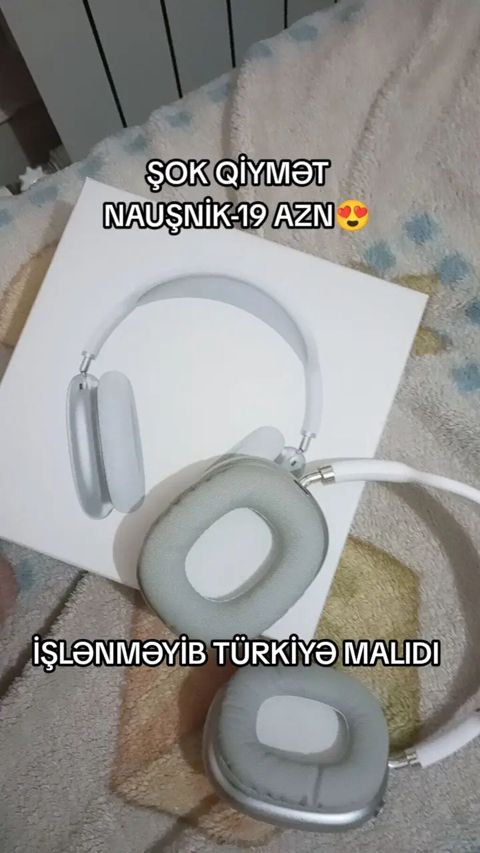 Şok qiymət: Nauşnik – 19 AZN Məhsul: Tel üzərinə taxılan — Bakı