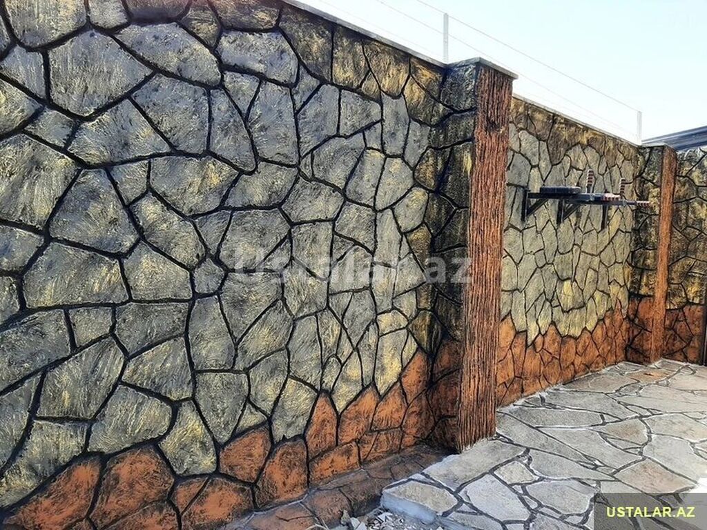 Dekorativ süni daş imi̇tasi̇yası – fasad və hasar üçün - Xidmət növü — Fasad işləri, Digah (2)