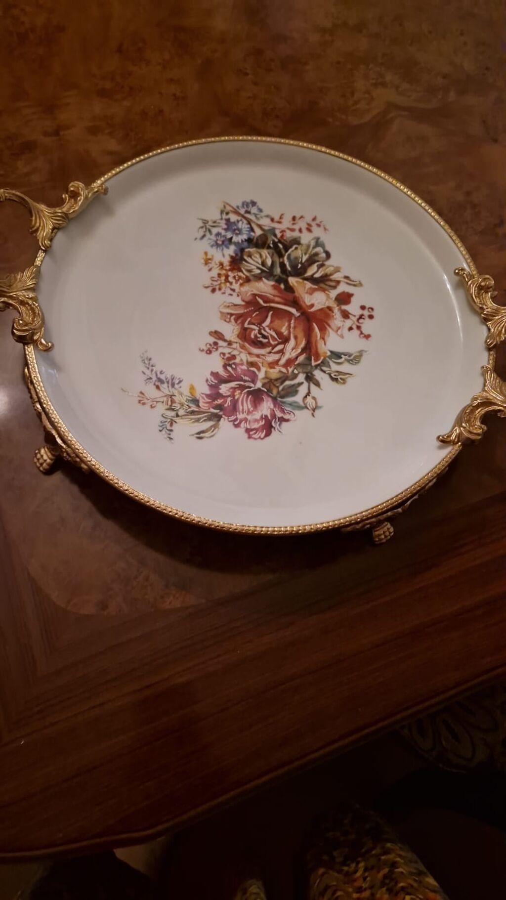 Porcelain süfrə ləyən/tray - Material: ağ porselen lövhə - Üzərində — Mallar, Bakı (2)