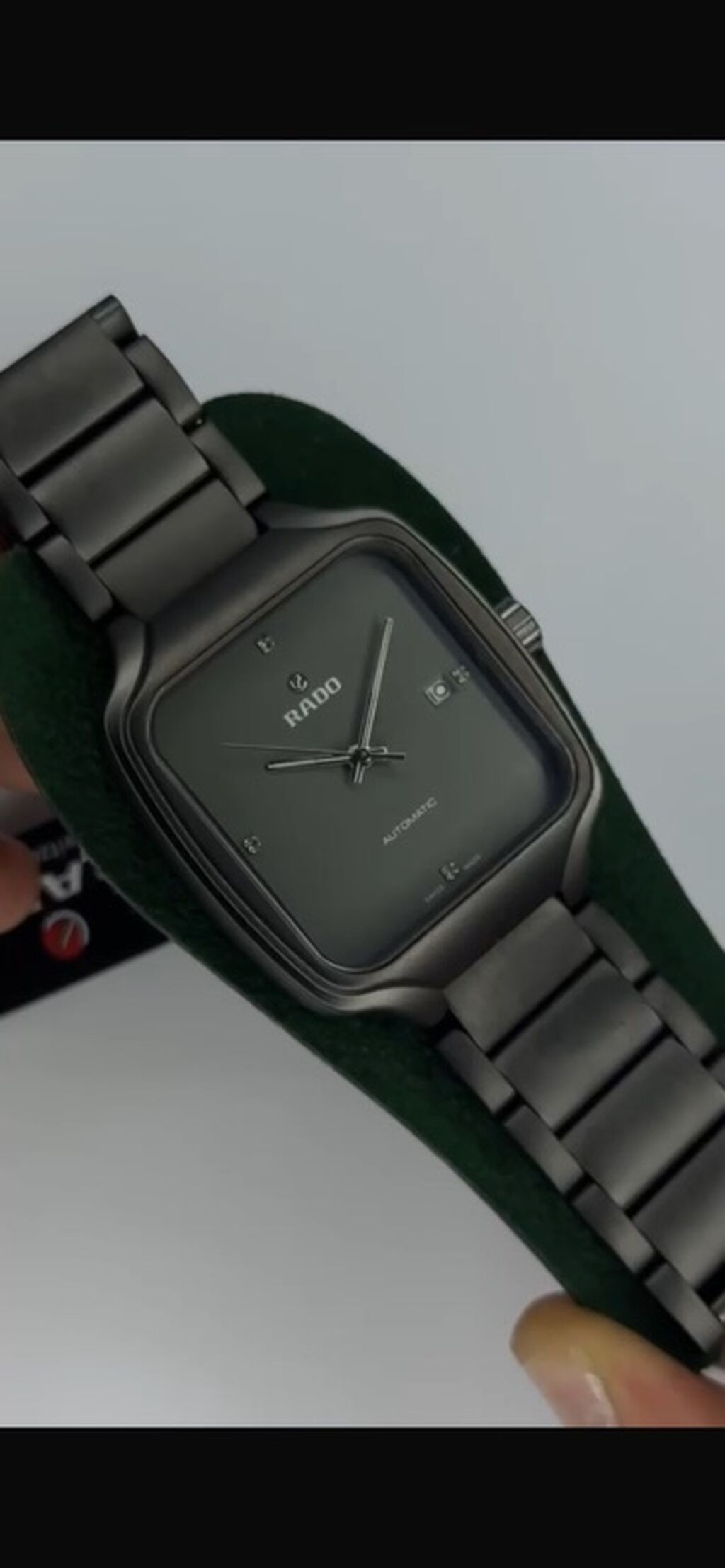 Rado avtomatik kişi qol saatı Rəngi Getmir - Korpus: kvadrat-aşınmış — Qol saatları, Masazır (3)