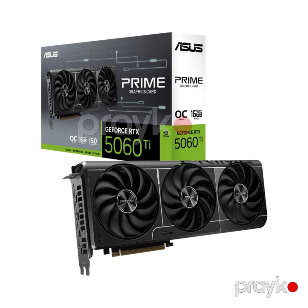 ASUS prıme GeForce RTX 5060Ti 16GB GDDR7 oc Edition (PRIME-RTX5060TI-O16G) — Kompüterlər və noutbuklar, Bakı (2)