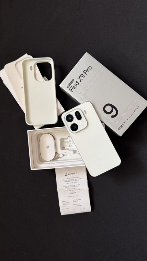 Oppo Find X9 Pro, 512 GB, rəng - Ağ, Zəmanət, Barmaq izi, Simsiz şarj — Bakı