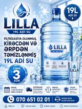 Lılla 19L adi su – gündəlik istifadə üçün ideal seçim. Xüsusiyyətlər — Nilla
