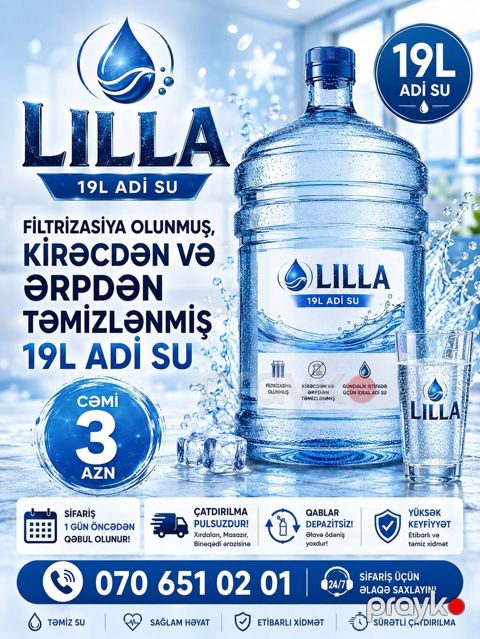 Lılla 19L adi su – gündəlik istifadə üçün ideal seçim. Xüsusiyyətlər — Xırdalan