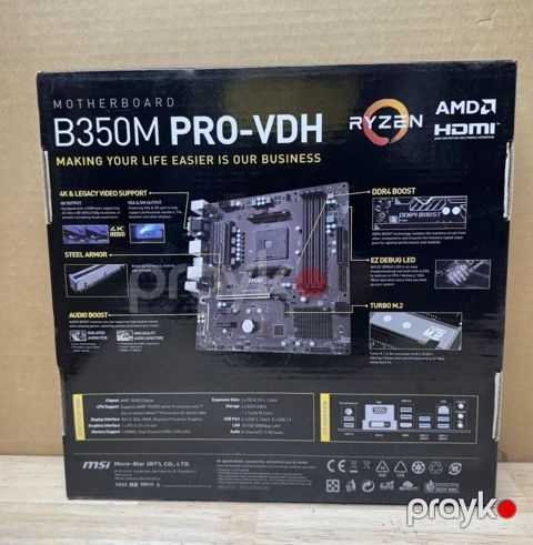 MSI B350M Pro-vdh AMD Ryzen 5/7/9 (3000, 5000 Series Processor — Bakı