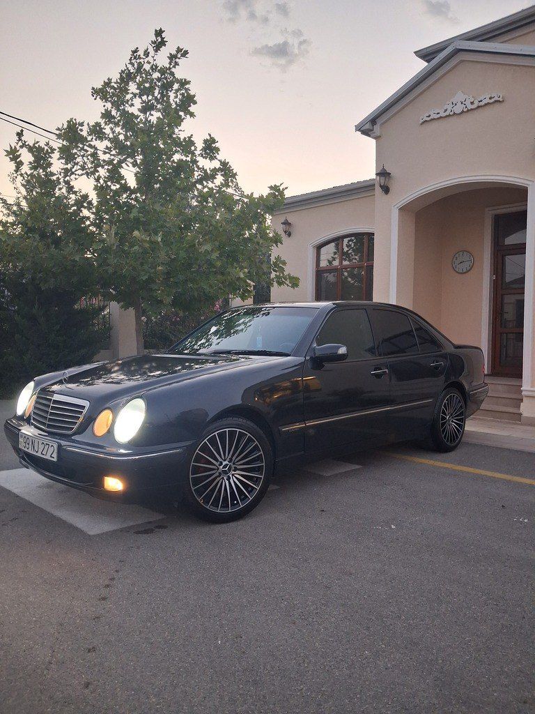 Mercedes E 200, 2.0 L, 2000 il, 350 000 km — Avtomobillər, Bakı (3)