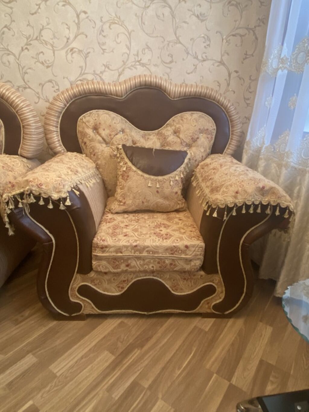 Klassik üslubda 3 parçalı qonaq otağı dəsti - Tərkib: 1 ədəd — Mebel, Kürdəmir (3)