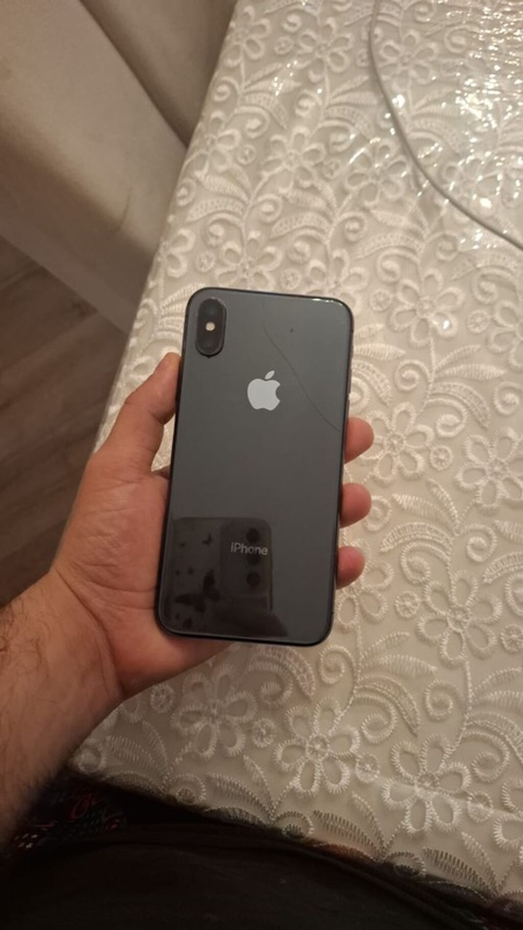 IPhone X, Space Gray, Qırıq — Apple iPhone, Masazır (2)